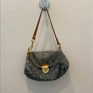 Vintage Louis Vuitton denim monogram handbag